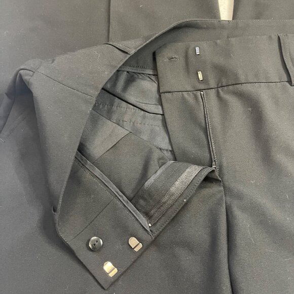 Lane Bryant Wide Leg Dress Pants‎ Women's Size 16 LONG Black Pockets High Rise - Picture 4 of 11